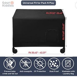 Pack & Play cover. Blacks out light with a breathable, soft fabric.